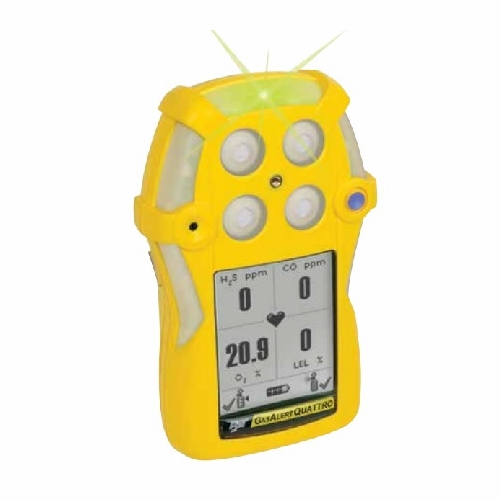 HONEYWELL BW TECH GasAlertQuattro QT-00HM-R-Y-NA H2S, CO, rechargeable version