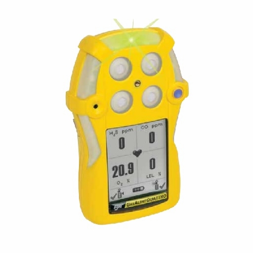 Honeywell Bw Tech Gasalertquattro Qt-X000-R-Y-Na O2, Rechargeable Version