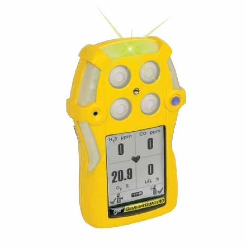 Honeywell Bw Tech Gasalertquattro Qt-Xw0M-A-Y-Na %Lel, O2, Co, Alkaline Version