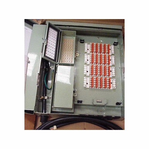 HUBB OPET100SS-25-SP 100PR 25 STUB/SPLICE CHAMBER/SELF STRIP BUILDING TERMINAL