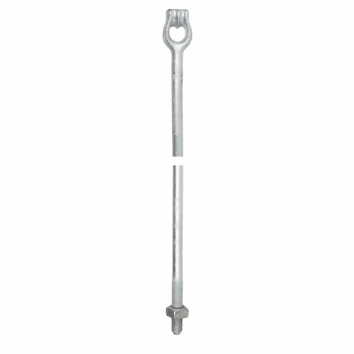 HUBBELL 5358 EXPANDING/CROSS PLATE 3/4 X 8 FT TWINEYE NEMA RUS THREADED ANCHOR ROD LTL FREIGHT
