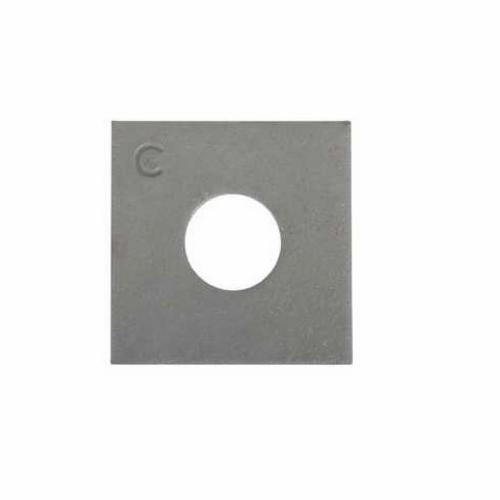 Hubbell 6813  2-1/4In Square Flat Washer For 5/8In Bolt Size, 11/16In Hole  096359073765