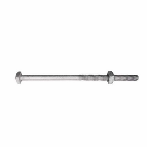 HUBBELL 8810 5/8 inch X 10 inch Through Machine Bolt Square Head with 1 Nut 096359075493