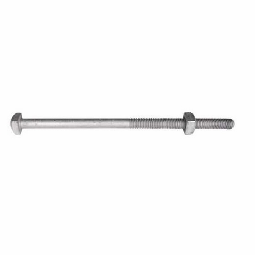 HUBBELL 8812 5/8 inch X 12 inch Through Machine Bolt Square Head 1 Nut 096359075509