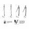 HUBBELL/AB CHANCE C309-0438 3/4 TON HOIST CAST HANDLE, 5 FOOT LINK CHAIN
