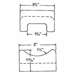 HUBBELL C203-1120 CABLE RACK INSULATOR ***must order qty of 50***