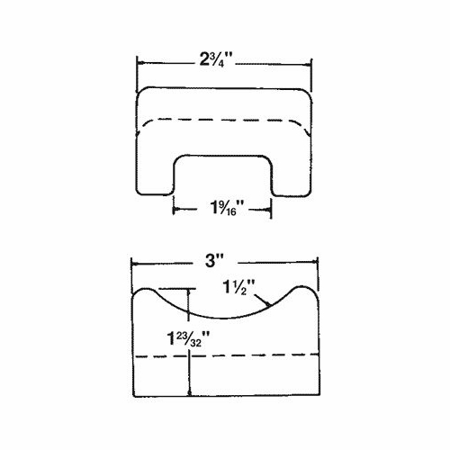 HUBBELL C203-1120 CABLE RACK INSULATOR   ***must order qty of 50***