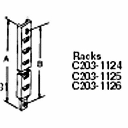 HUBBELL C203-1124 8-HOLE 15INCH CABLE RACK