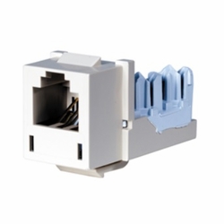 HUBBELL HXJUOWOff White USOC XCELERATOR™ Jack 6 Position 662620824710