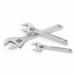 Husky 48050 Double Speed Adjustable Wrench Set (3-Piece) 6 Inch, 8 Inch, 10 Inch