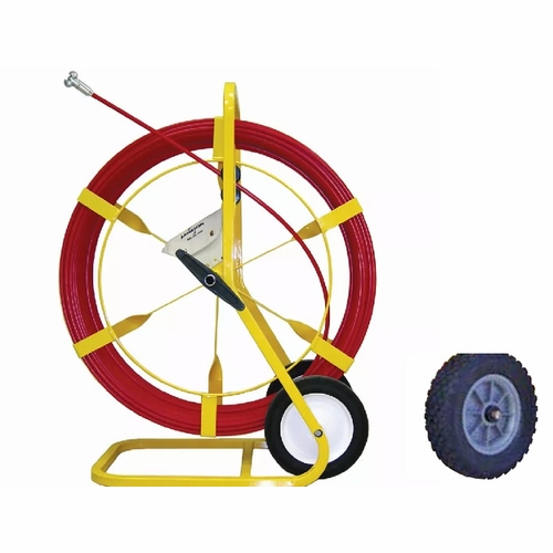 Jameson 12A-516-500M-Awk Duct Hunter Traceable Rodder With All-Terrain Wheels, 5/16 Inches  X 500 Fe