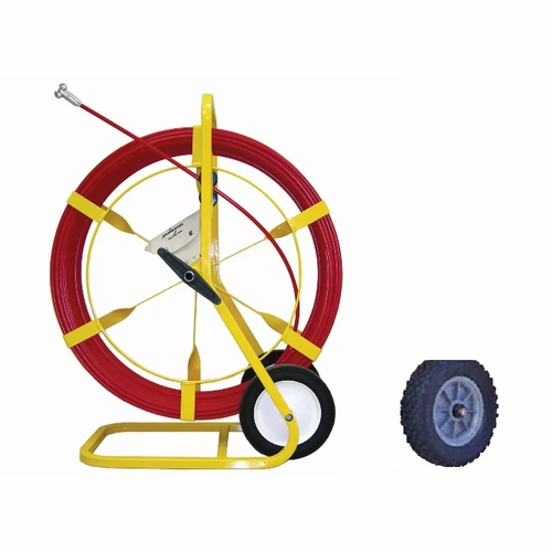 Jameson 12A-516-800M-Awk Duct Hunter Traceable Rodder With All-Terrain Wheels, 5/16 Inches  X 800 Fe