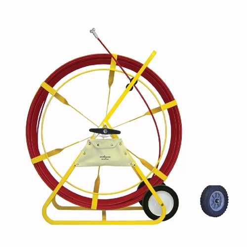 Jameson 13-716-400Mm-Awk Duct Hunter Traceable Rodder With All-Terrain Wheels, 7/16 Inches  X 400 Fe