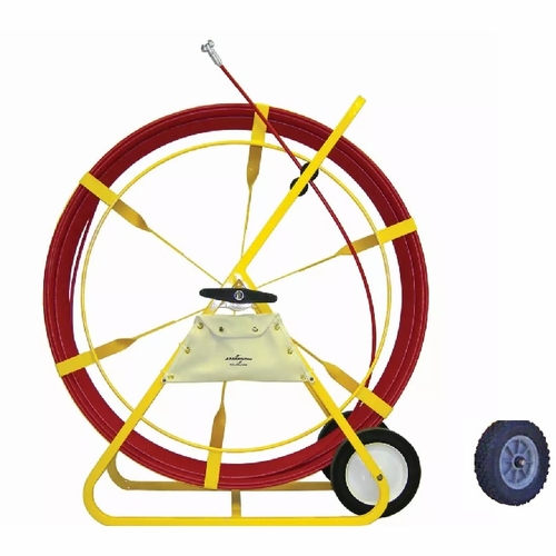 JAMESON 13-716-600MM-AWK  DUCT HUNTER TRACEABLE RODDER W/ALL-TERRAIN WHEELS,7, 7/16 IN. x 600 FT. ME