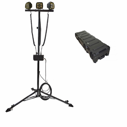Jameson 31-Wa-3Hd16-Tr-C Wide Area Light With Three Light Heads, Tripod, Case