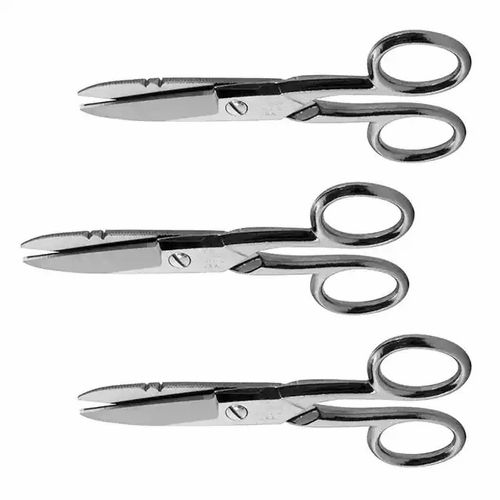 Jameson 32-21Ns-3Pk Electrician Splicer Scissors, 5-1/4 Inches , 3-Pack, Notched & Serrated - Qty 3