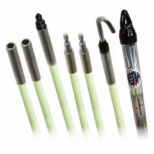 Jameson 7-63T Fish Rod Kit - 1/4 Inches  Diameter, Six 3 Feet  Rods. Includes Bullet Nose With Eyele