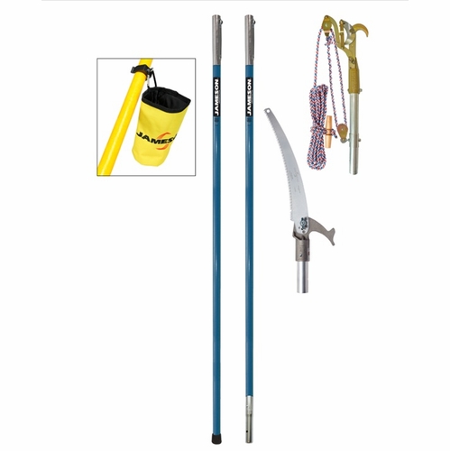 JAMESON BL-6PKG-7 B-LITE POLE PKG. W/ BIG MOUTH DBL. PULLEY PRUNER: 6 FT. B-LITE EXT. POLES 6 FT.