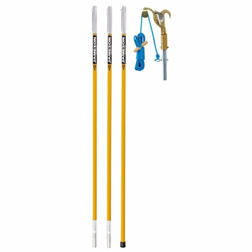 JAMESON FG-14K THREE 6 FEET  FG POLES, JA-14 PRUNER, PHA-14 ADAPTER, ROPE