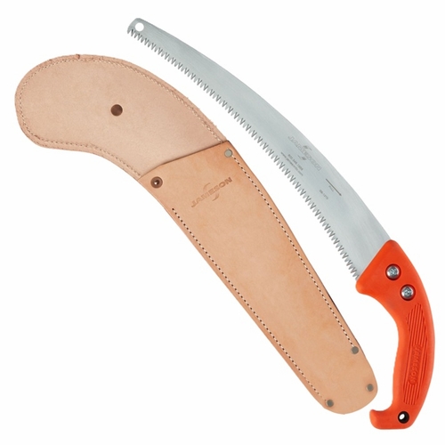Jameson HS-13TE-OS 13 INCHES  HAND SAW, ORANGE, LEATHER SCABBARD
