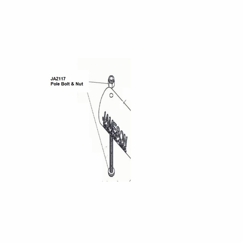 Jameson JAZ117-10A JA-14, POLE BOLT & NUT- 10 PACK 810841038403