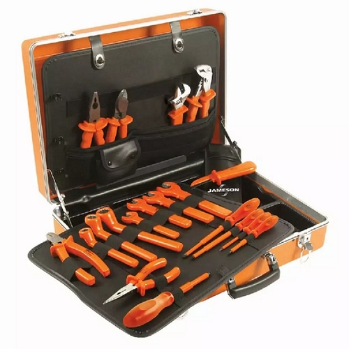 JAMESON JT-KT-00002 1000V INSULATED DELUXE UTILITY TOOL KIT, 19-PIECE 810841031152