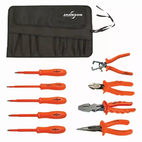 Jameson JT-KT-00003 1000V Insulated Basic Electrician FEET s Robertson Tool Kit, 9-Piece 81084103478