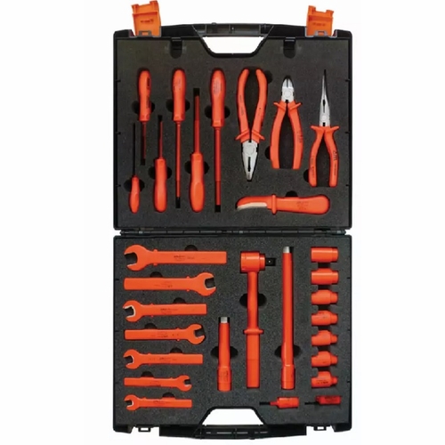 JAMESON JT-KT-00007 1000V INSULATED MAINTENANCE METRIC TOOL KIT, 29 PIECE 810841030506
