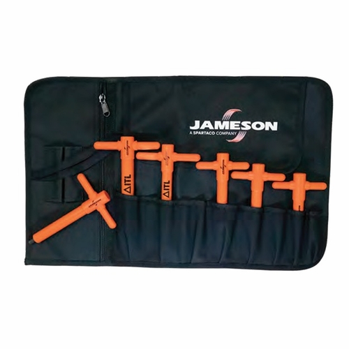 JAMESON JT-KT-02665 1000V INSULATED METRIC T-HANDLE HEX KEY SET, 6-PIECE 810841031251