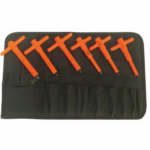 JAMESON JT-KT-02667 1000V INSULATED IMPERIAL T-HANDLE HEX KEY SET, 6-PIECE 810841031268