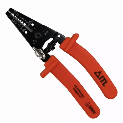JAMESON JT-PL-00174 1000V INSULATED WIRE STRIPPERS, 7-1/4 INCHES 810841036430