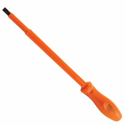 JAMESON JT-SD-01877 1000V INSULATED ELECTRICIAN SCREWDRIVER, 3/16 IN. x 6 IN.  810841031657