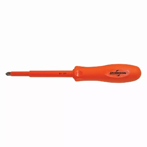 JAMESON JT-SD-02020 1000V  INSULATED PHILLIPS SCREWDRIVER, No. 2 x 4 IN.  810841031787