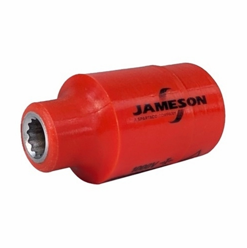 JAMESON JT-SK-01350 1000V INSULATED SOCKET, 1/2 IN. SQUARE DRIVE x 10mm 810841031817
