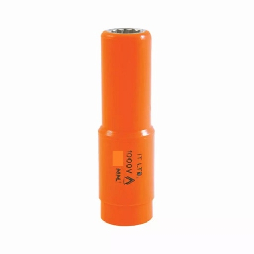 JAMESON JT-SK-01421 1000V INSULATED DEEP SOCKET 1/2 IN. DRIVE x 17mm 810841031893