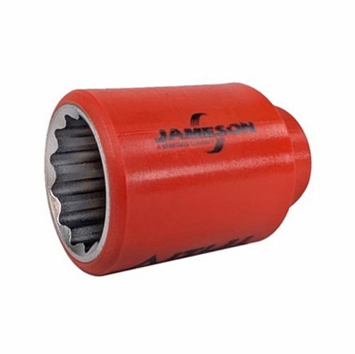 JAMESON JT-SK-01500 1000V INSULATED SOCKET, 1/2 IN. DRIVE x 25mm 810841031954