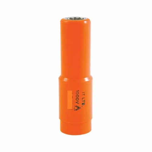 Jameson Jt-Sk-01571 1000V Insulated Deep Socket, 1/2 Inches  Drive X 3/8 Inches  810841031985