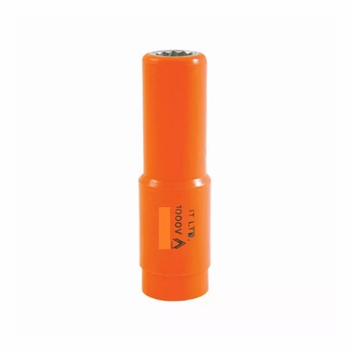 JAMESON JT-SK-01631 1000V INSULATED DEEP SOCKET, 1/2 IN. DRIVE x 3/4 IN. 810841032104