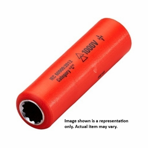 JAMESON JT-SK-01641 1000V INSULATED DEEP SOCKET, 1/2 IN. DRIVE x 13/16 IN.  810841032128