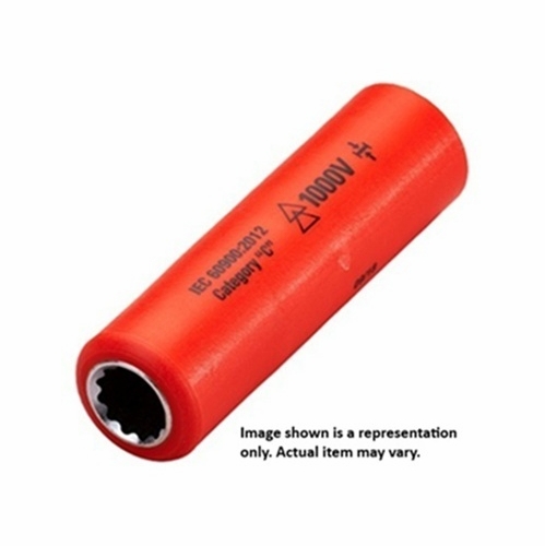 JAMESON JT-SK-01651 1000V INSULATED DEEP SOCKET, 1/2 IN. DRIVE x 7/8 IN.  810841032142