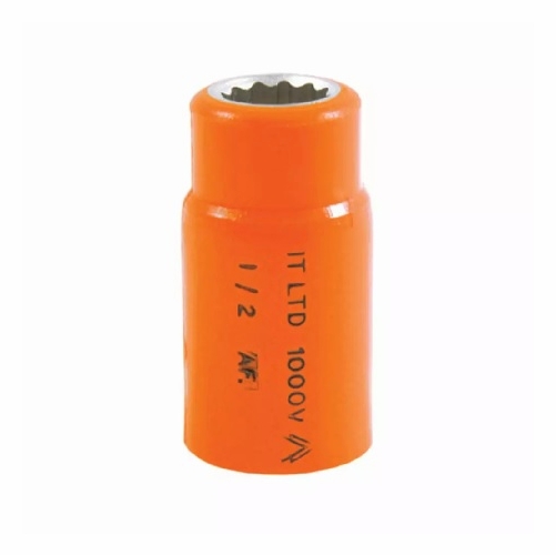 JAMESON JT-SK-01670 1000V INSULATED SOCKET, 1/2 IN. DRIVE x 1 IN. 810841032173