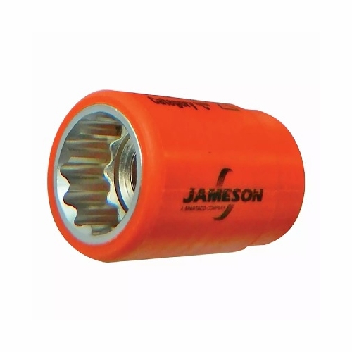 Jameson Jt-Sk-01725 1000V Insulated Socket, 3/8 Inches  Drive X 1/2 Inches  810841032241