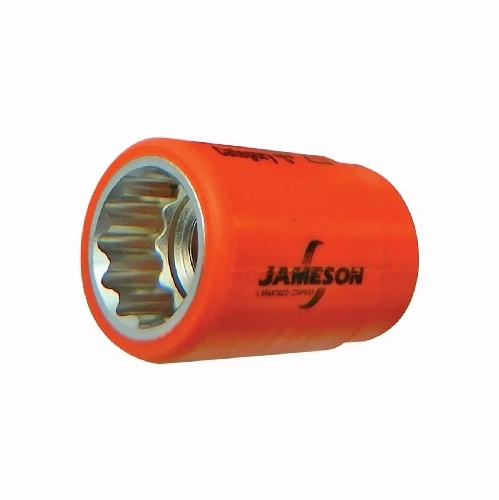 JAMESON JT-SK-01730 1000V INSULATED SOCKET, 3/8 IN. DRIVE 17mm 810841032272