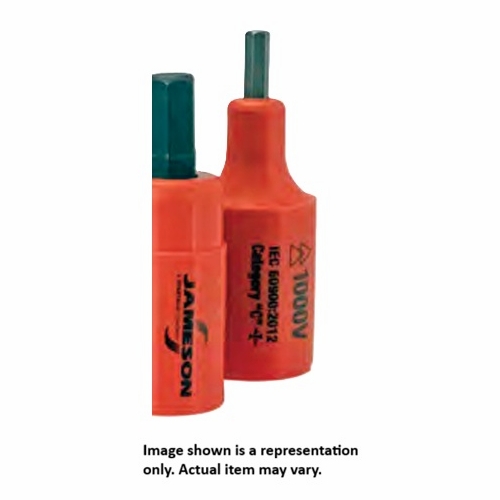 JAMESON JT-SK-02757 1000V INSULATED HEX KEY SOCKET, 3/8 in.  drive x 1/2 in.  810841032425