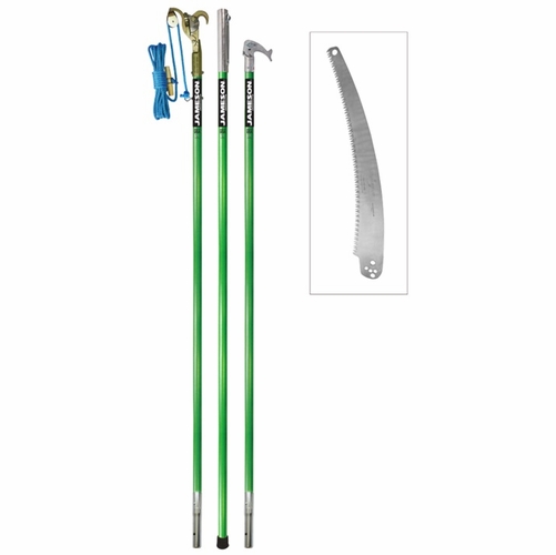 JAMESON LS-6PKG-2 JA-14 PRUNER PERMANENTLY MOUNTED ON 6 FT. LS POLE W/MALE FERRULE, 6 FT.  SAW