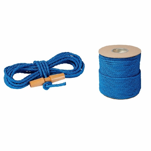 JAMESON PR-20-BR-B 20 FT.  POLY BUMPY ROPE W/ WOOD HANDLE, BLUE