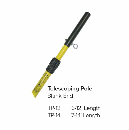 JAMESON TP-12 6-12 FT. TELESCOPING POLE WITH ADAPTER