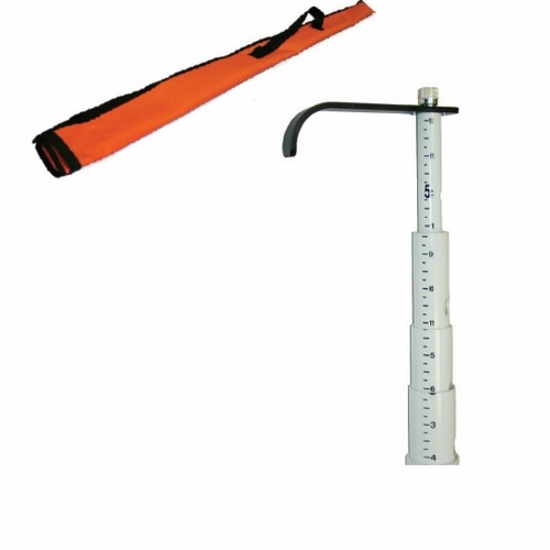Jameson TP-136M 36 FEET  ROUND TELESCOPING MEASURING POLE W/HOOK ACCY & CASE