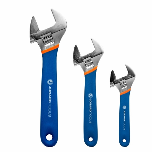 JONARD AW-6810 Adjustable Wrench Set - 6 inch , 8 inch & 10 inch 811490016675