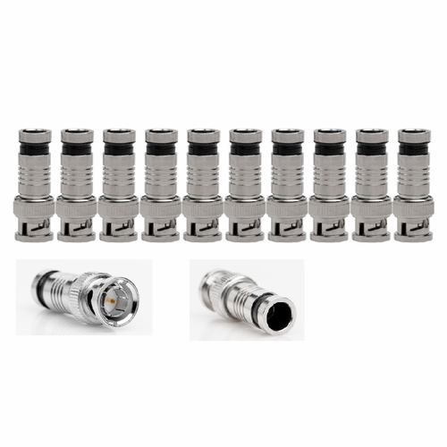 JONARD BNC-10 BNC Compression Connectors (Pack of 10) 810053351673
